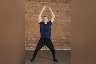 Jumping jacks: Finish