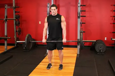 Romanian deadlift: Finish