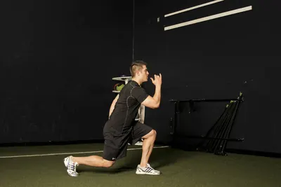 Jumping lunges: Start